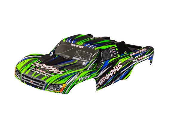 Traxxas 6941-GRN Kaross Slash 4x4 Clipless Grön