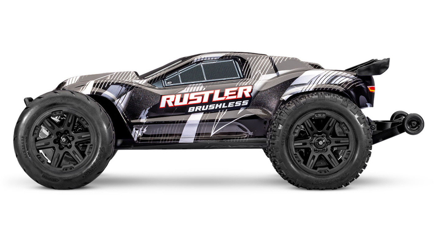 Traxxas Rustler 2WD 1/10 HD VX3 BL 3S RTR Svart - 3