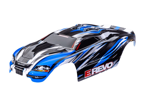 Traxxas 7115-BLUE Kaross 1/16 E-Revo Blå