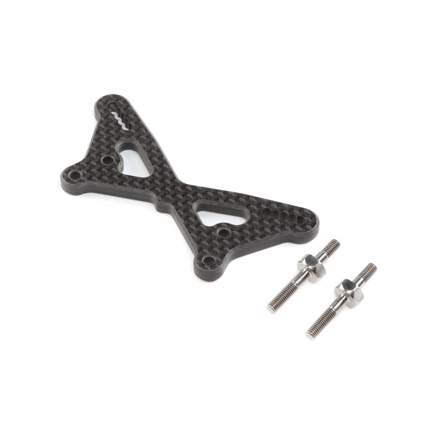 TLR TLR334054 Carbon Front Tower w/Ti Standoffs: 22 5.0