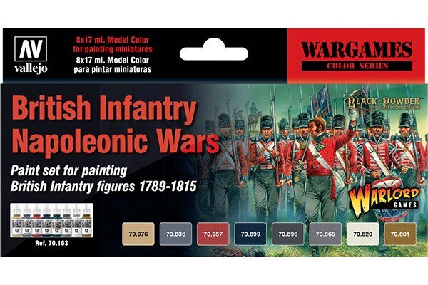VALLEJO 70163 British Infantry Napoleonic Wars 8x17ml