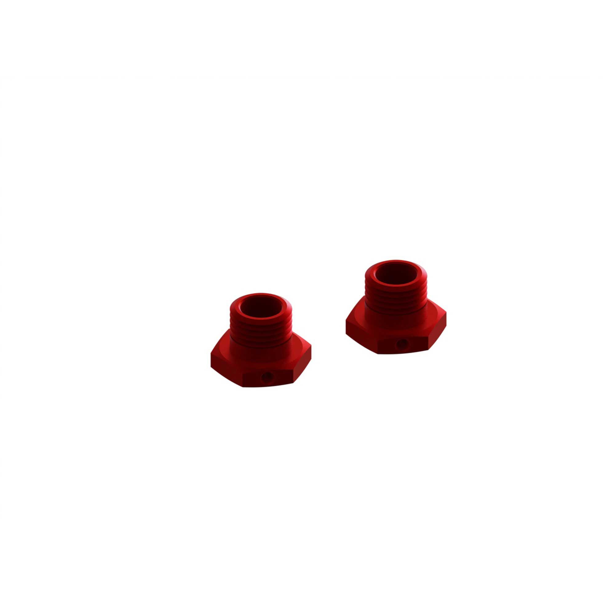 Arrma ARA311035 Aluminum Wheel Hex 17mm 14.6mm Thick Red (2)