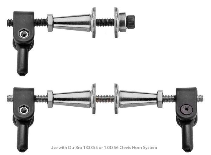 Du-Bro 3366 Heavy Duty Clevis-(2)4-40 Ball Link (2pcs/pkg) - 2