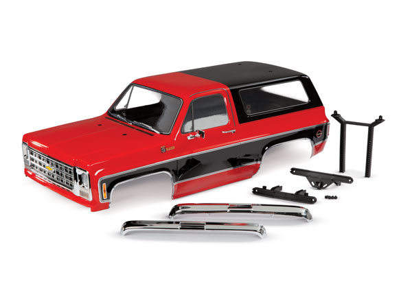 Traxxas 8126-RED Kaross Chevy Blazer '79 Röd Komplett Clipless