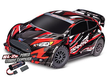 Traxxas Ford Fiesta ST Rally 1/10 4WD RTR TQ Röd BL-2S