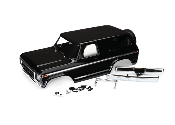 Traxxas 8188 Body Ford Bronco '79 Black Complete Clipless