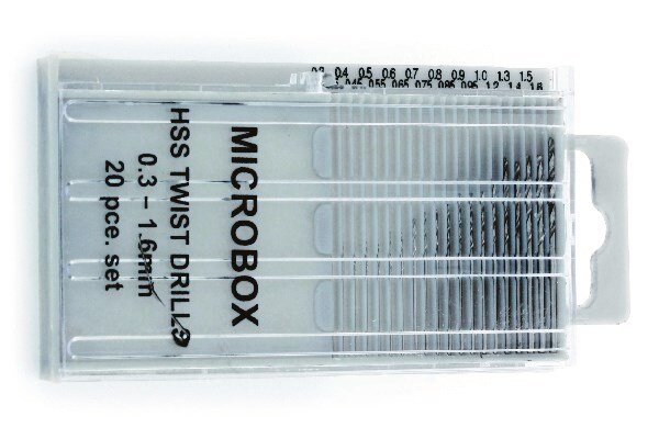 VALLEJO T01001 Microbox drill set (20) 0.3-1.6mm