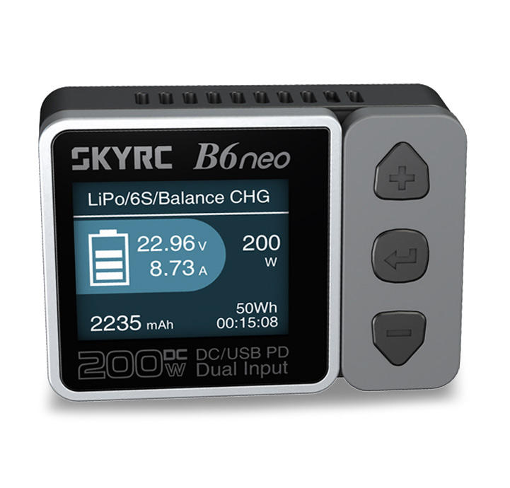 SkyRC B6neo DC Charger Input 10-28volt, 12A Black/Grey