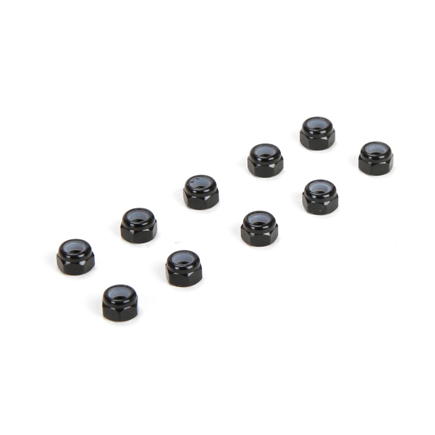 TLR TLR336004 M3 Aluminum Lock Nuts, Black (10)