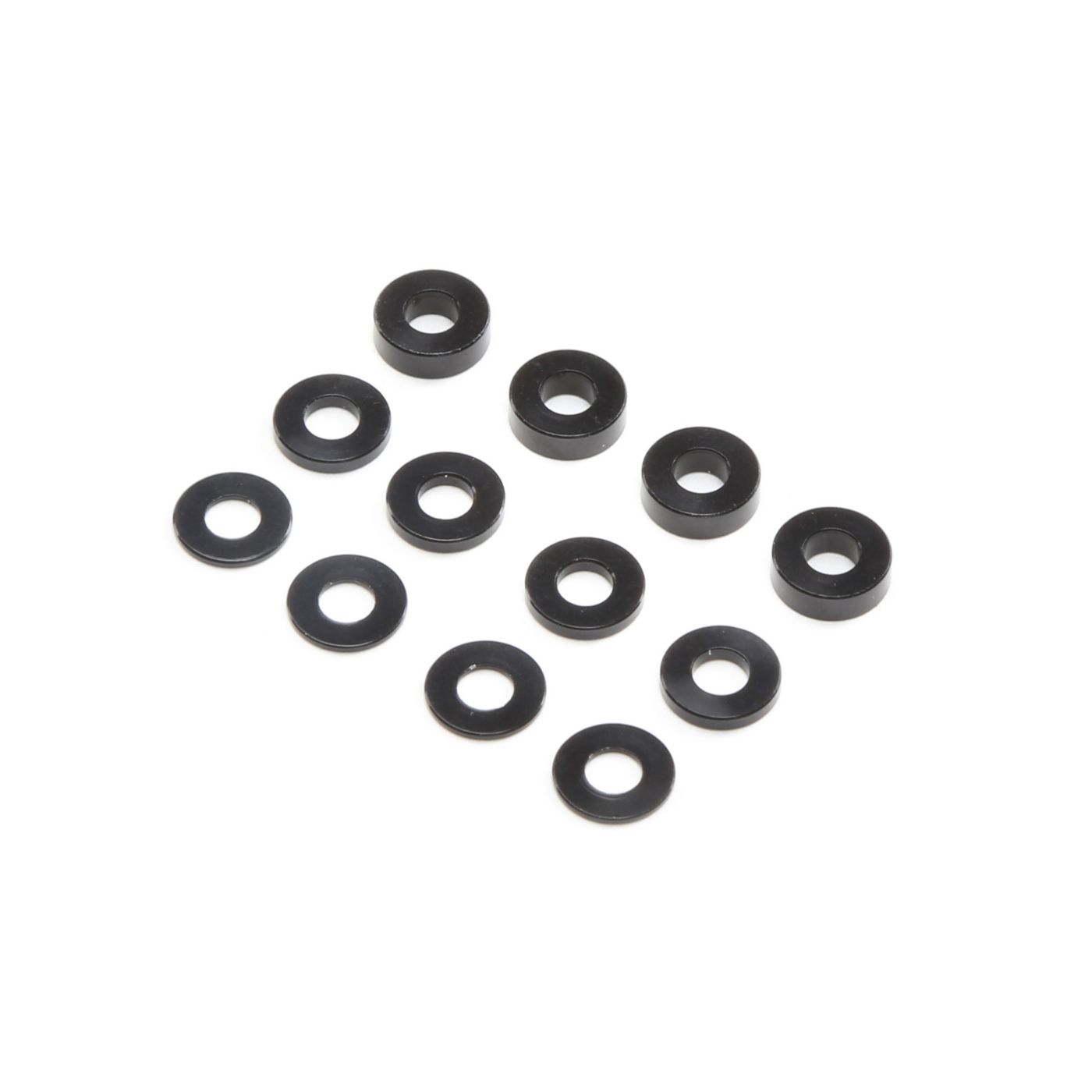 TLR TLR336007 M3 x 6.5mm Aluminum Washer Set, Black (4ea)