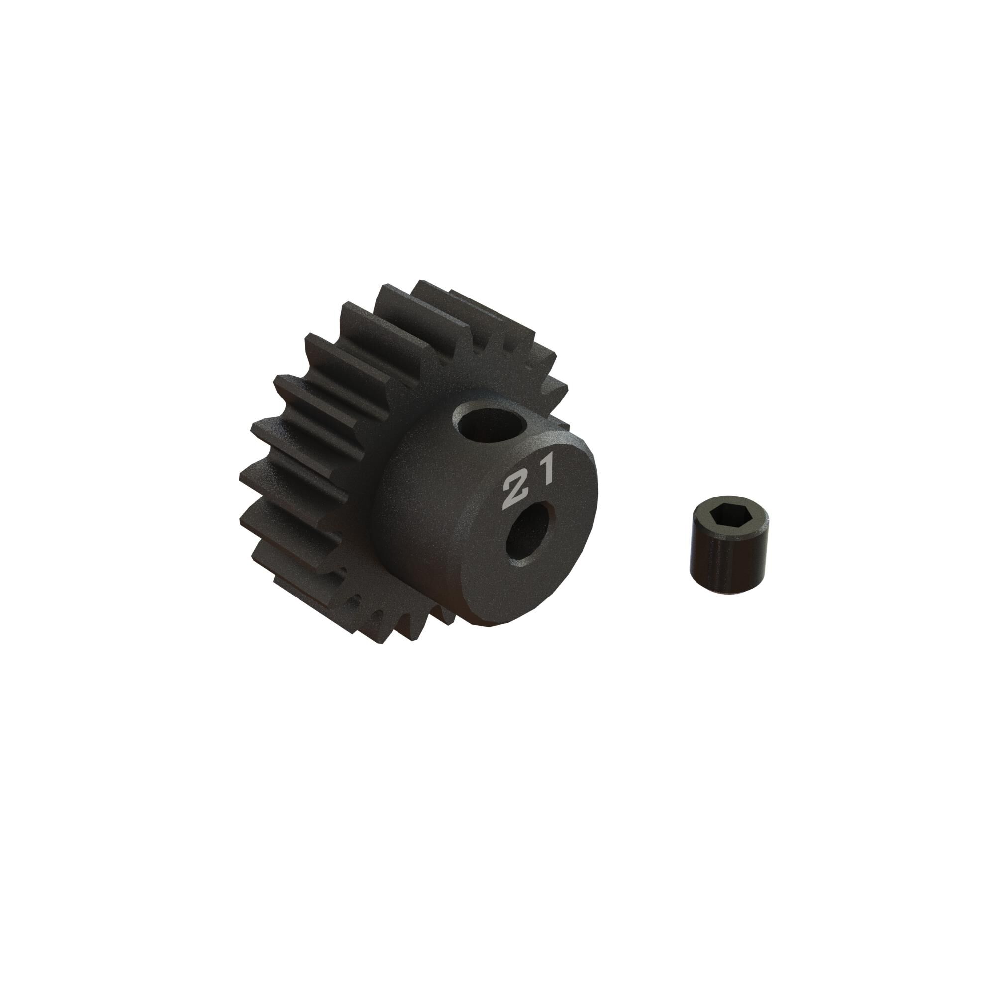 Arrma ARA311083 21T 0.8Mod Bore CNC Steel Pinion Gear