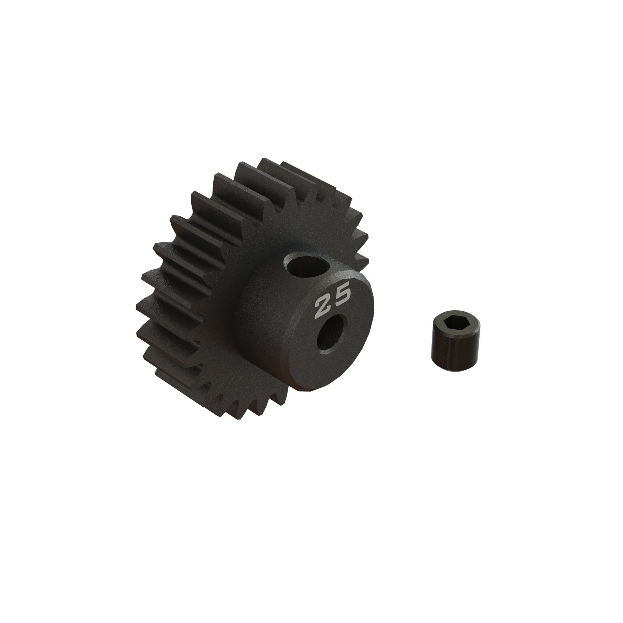 Arrma ARA311087 25T 0.8Mod Bore CNC Steel Pinion Gear