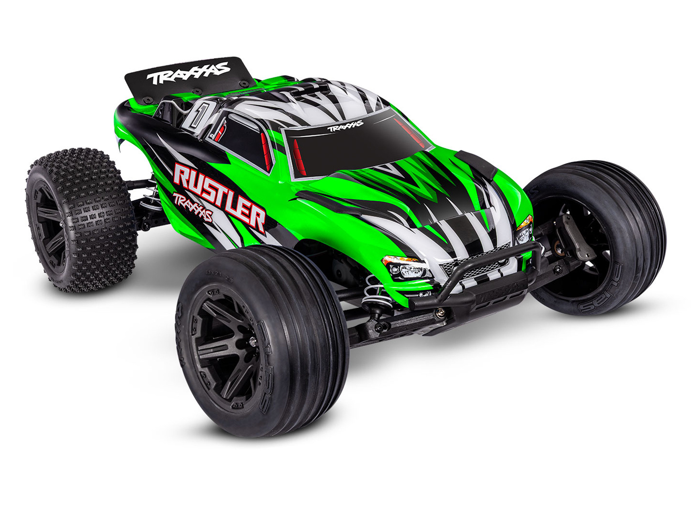 Traxxas Rustler 2WD 1/10 RTR TQ EHD Grön-X USB-C Med Batteri/Laddare
