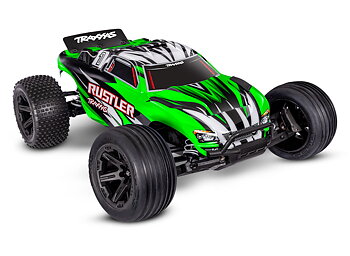 Traxxas Rustler 2WD 1/10 RTR TQ EHD Grön-X USB-C Med Batteri/Laddare