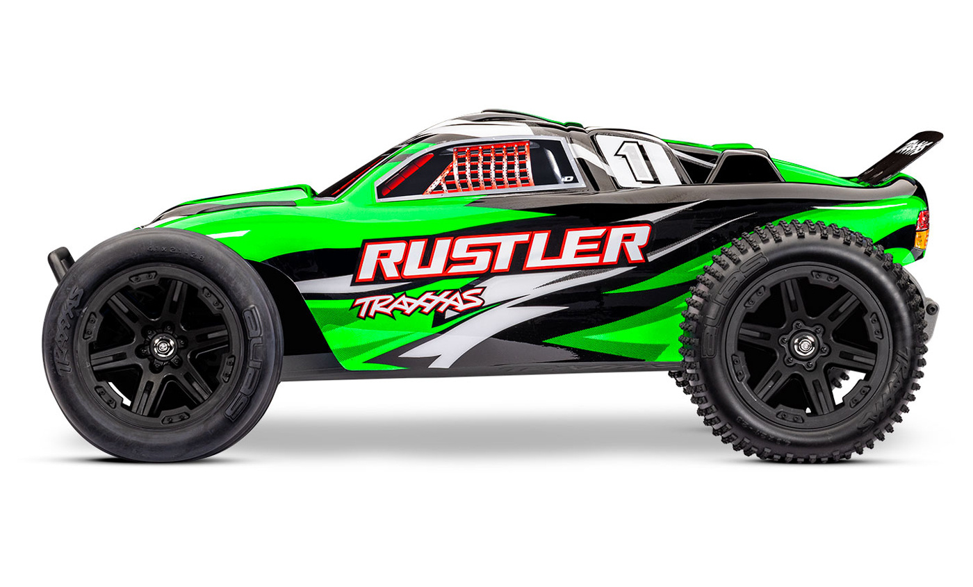 Traxxas Rustler 2WD 1/10 RTR TQ EHD Grön-X USB-C Med Batteri/Laddare - 2
