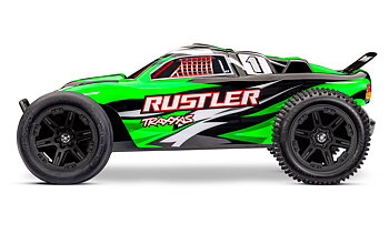Traxxas Rustler 2WD 1/10 RTR TQ EHD Grön-X USB-C Med Batteri/Laddare
