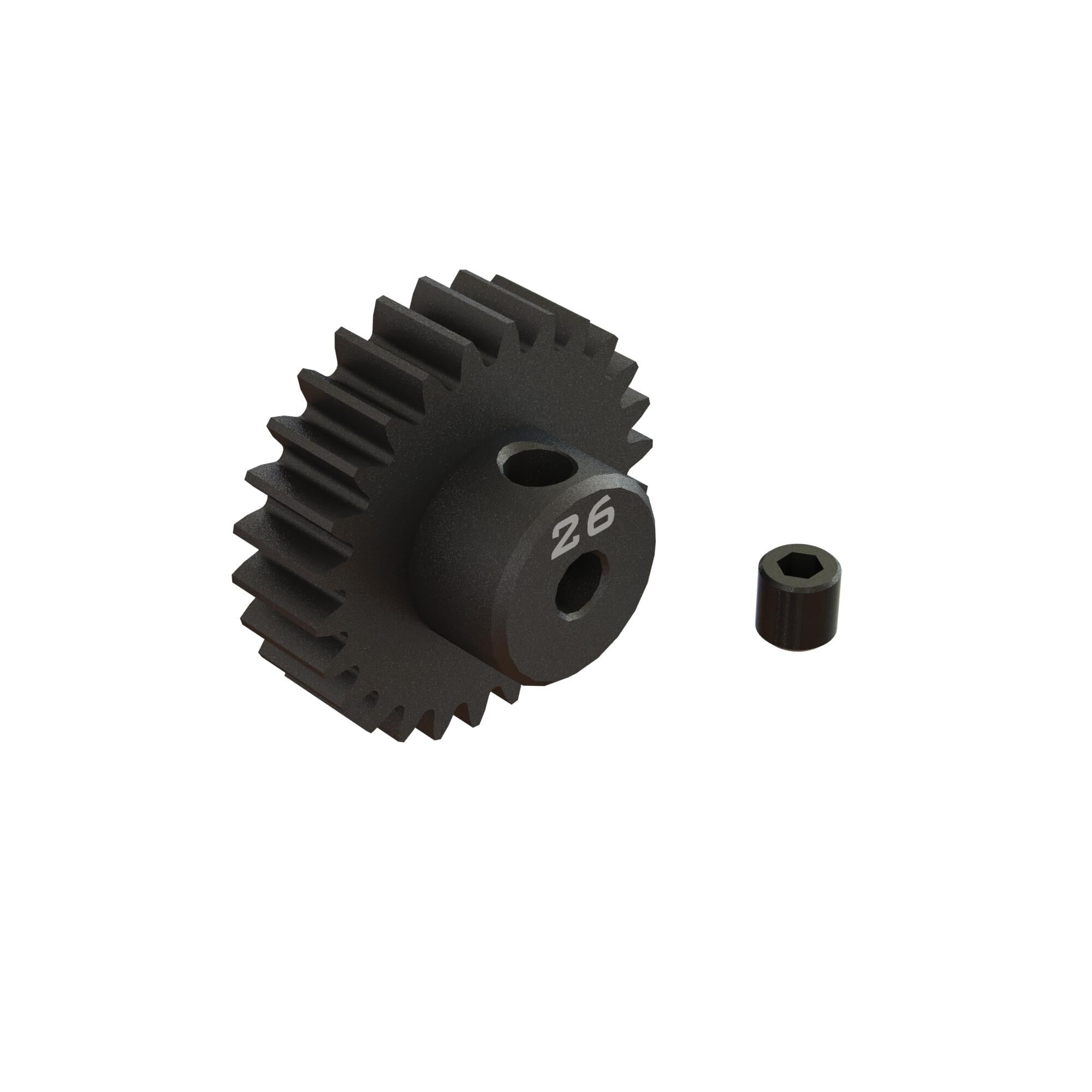Arrma ARA311088 26T 0.8Mod Bore CNC Steel Pinion Gear