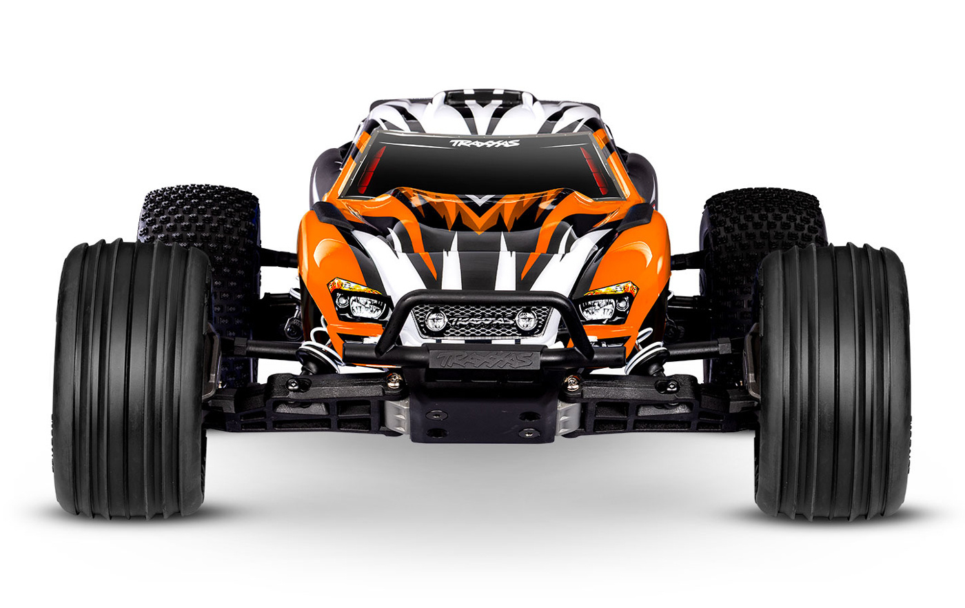 Traxxas Rustler 2WD 1/10 RTR TQ EHD Orange-X USB-C Med Batteri/Laddare - 3