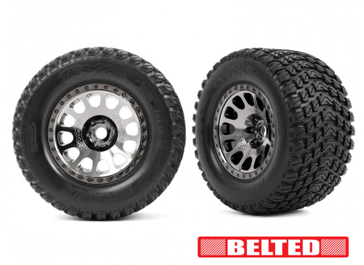 Tire & Rim Gravix Reinforced / XRT Race Black Chrome (2)