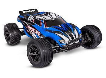 Traxxas Rustler 2WD 1/10 RTR TQ EHD Blå-X USB-C Med Batteri/Laddare