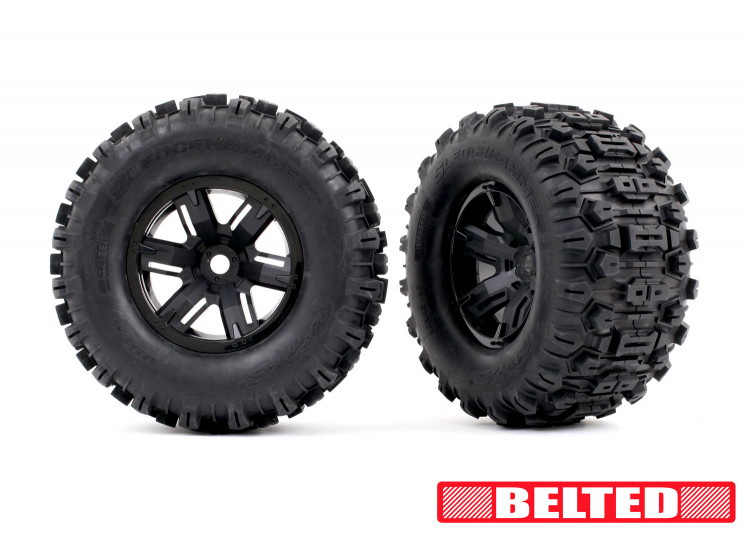 Tires &amp; Rims Sledgehammer Reinforced / X-MAXX Black (2)