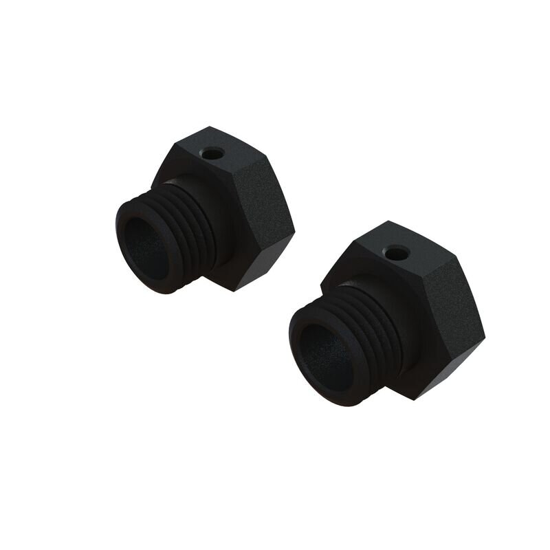 Arrma ARA311117 Aluminum Wheel Hex 17mm, 16.5mm Thick, Black (2)