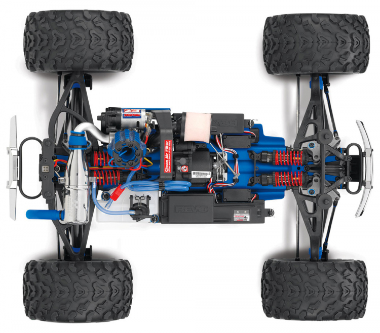 Traxxas Revo 3.3 4WD Nitro TQi TSM, Telemetri Blå - 2