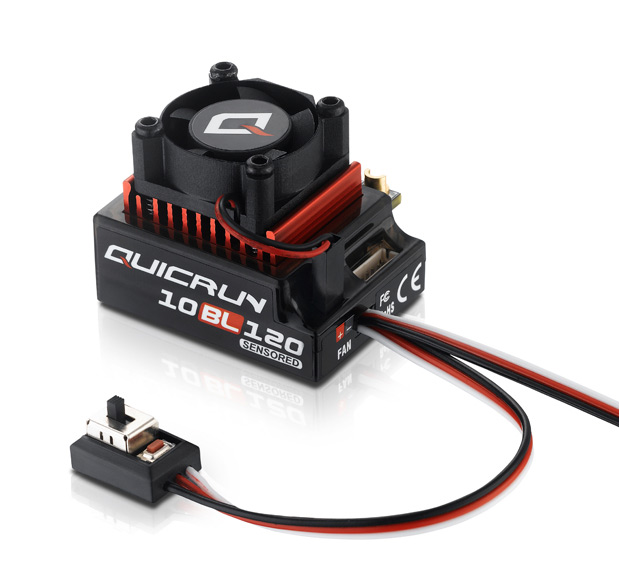 Hobbywing 30125000 QuicRun 10BL120 Sensorbaserat Fartreglage 2-3S Bil 1/10