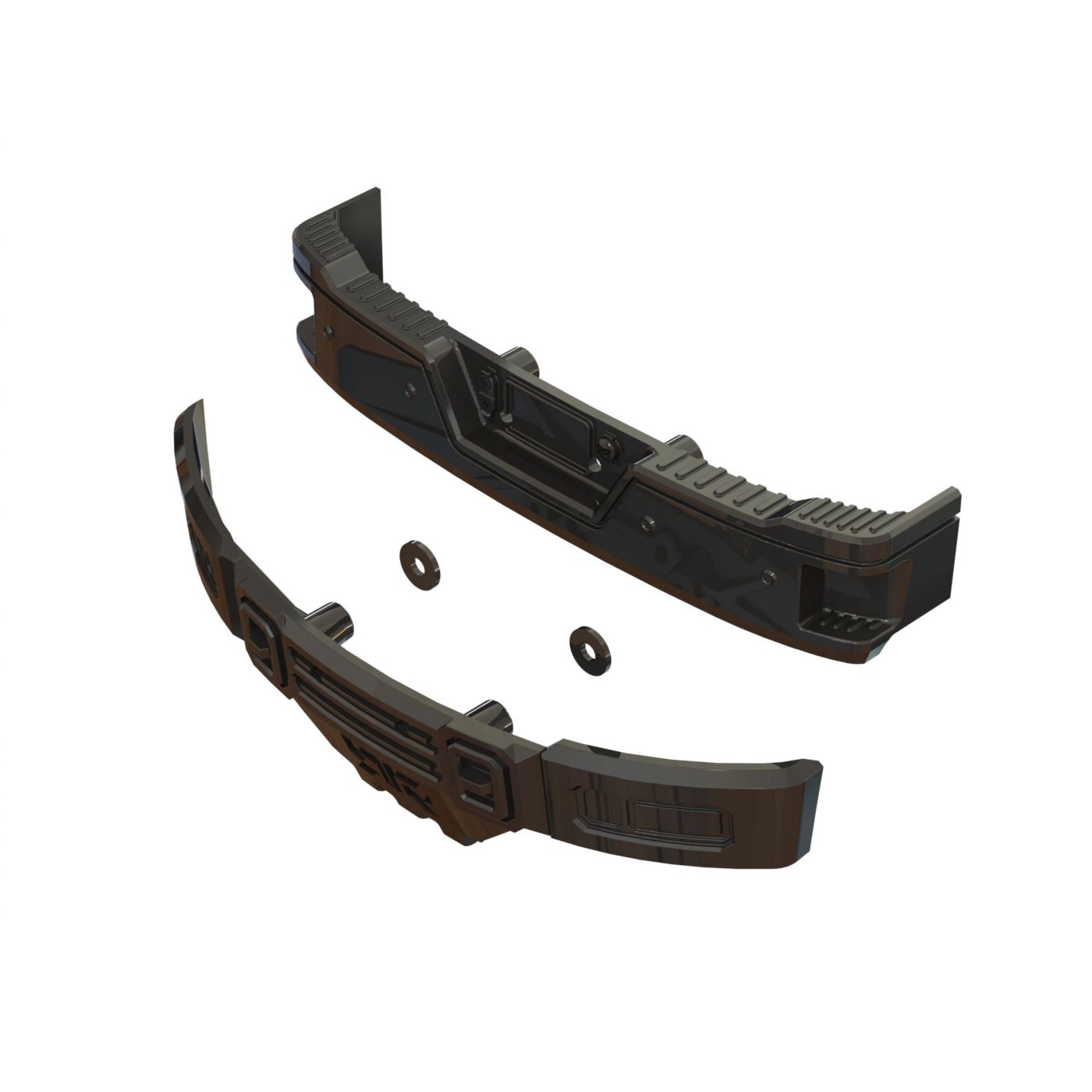 Arrma ARA320461 Bumper Set (Black Chrome)