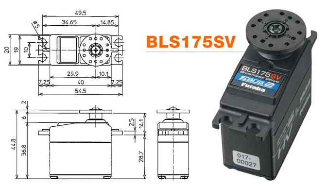 BLS175SV Flyg F3A Servo 21kg 0.12s HV - 3