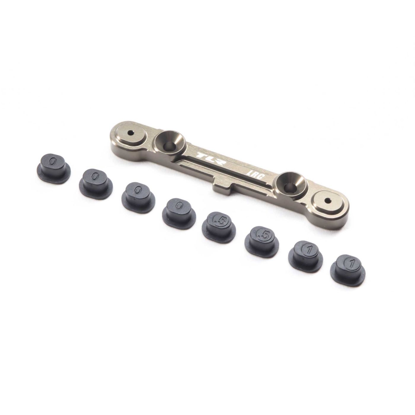 TLR TLR344045 Adjustable Rear LRC Hinge Pin Br/w/Inserts: 8X