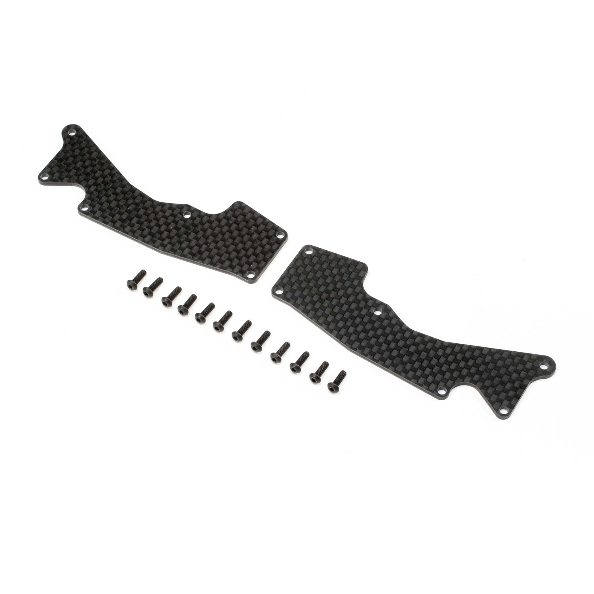 TLR TLR344047 Front Arm Inserts, Carbon: 8XT