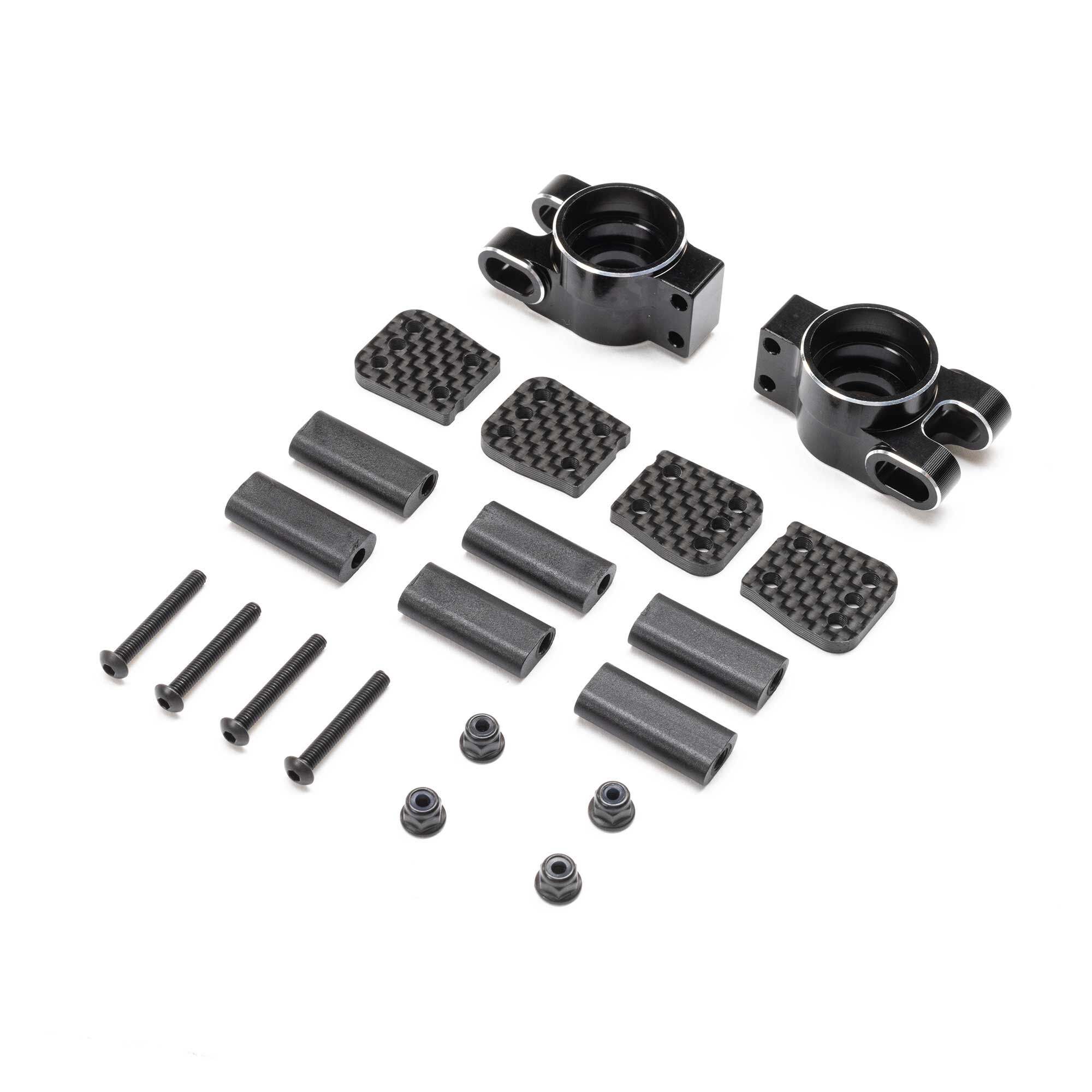 TLR Rear Hub, Aluminum: 8X, 8XE 2.0