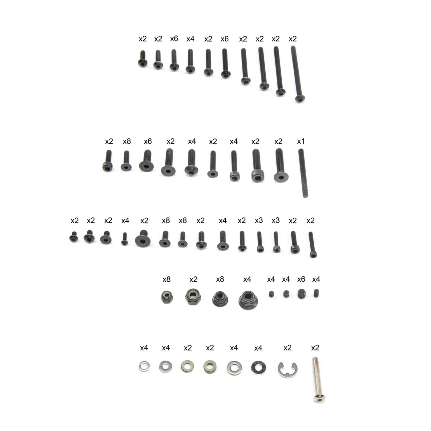 TLR TLR345000 8X Screw/Nut Assortment Box