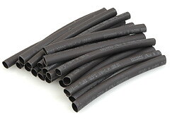 Heatshrink 6.0mm dia Black - 20pcs