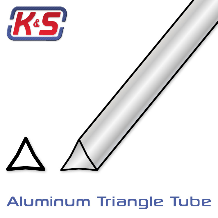 KS Alum.rör Triangel 6.7 x 305 mm (2)