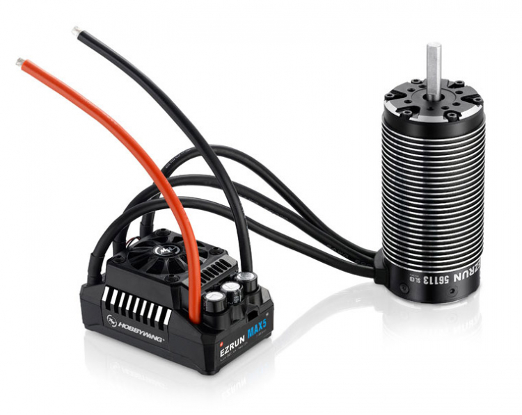 Hobbywing 38010600 EzRun Combo MAX5 - 56113SL 800kV 3-8S 1/5