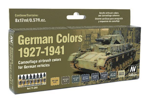 VALLEJO 71205 German Colors 1927-1941 6x17ml