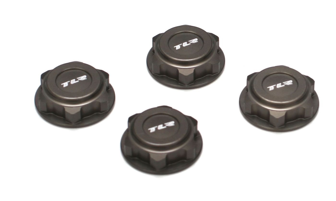 TLR TLR3538 Covered 17mm Wheel Nuts, Alum: 8B/8T 2.0
