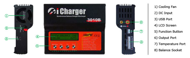 iCharger 3010B 1000W 30A - 3