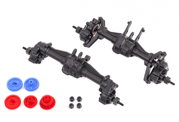 Traxxas Portal Axle Set Front + Rear Complete (2.56:1 Geared) TRX-4M