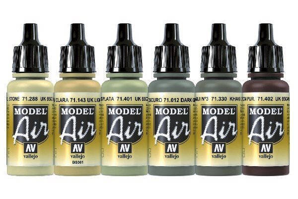 VALLEJO 71211 British Caunter Colors 6x17ml