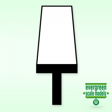 Evergreen 0764 T-Profil 2.3x2.3x0.8mm 35cm läng (4)