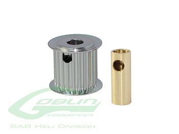 Aluminum Motor Pulley 25T (for 6/8mm motor shaft) - Goblin 770/Goblin 700 Competition [H0175-25-S]