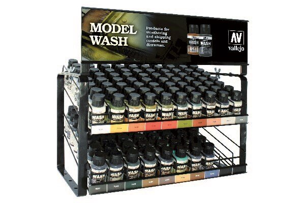 VALLEJO EX712Full Model Washes 35ml 18 Colors+Medium  Full Display