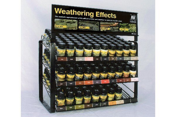 VALLEJO EX714Full Weathering Effects 40ml 28 Colors Full Display