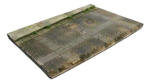 VALLEJO SC103 Scenics Diorama Bases 31x21 Cobblestone street