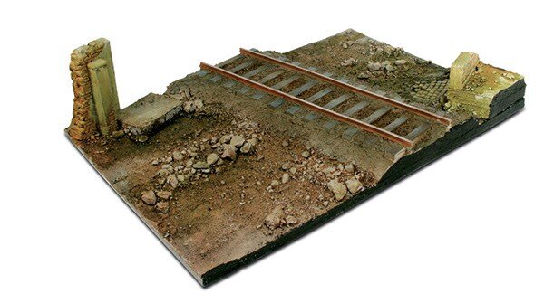 VALLEJO SC104 Scenics Diorama Bases 31x21 Country road cross