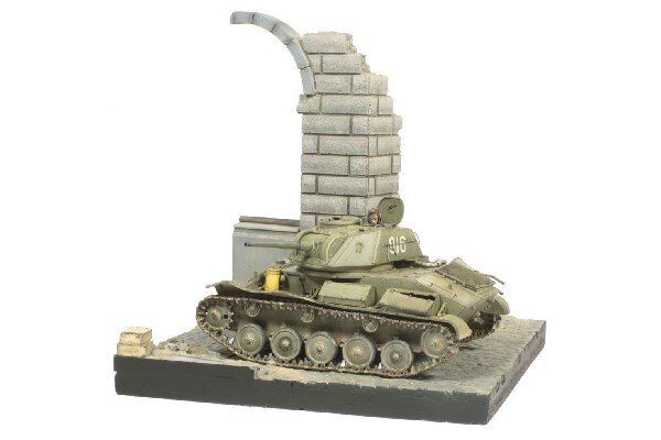VALLEJO SC003 Scenics Diorama Bases 15x15German Ruined Building