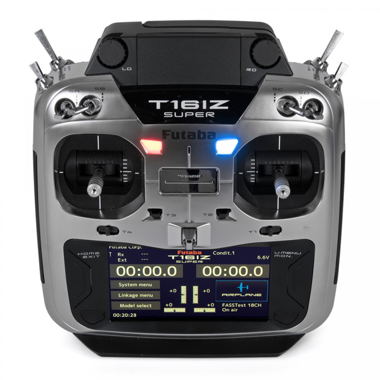 Futaba FP05003195-3 T16IZ-SUPER Radio Mode-2, R7208SB -  FASSTest, T-FHSS, S-FHSS